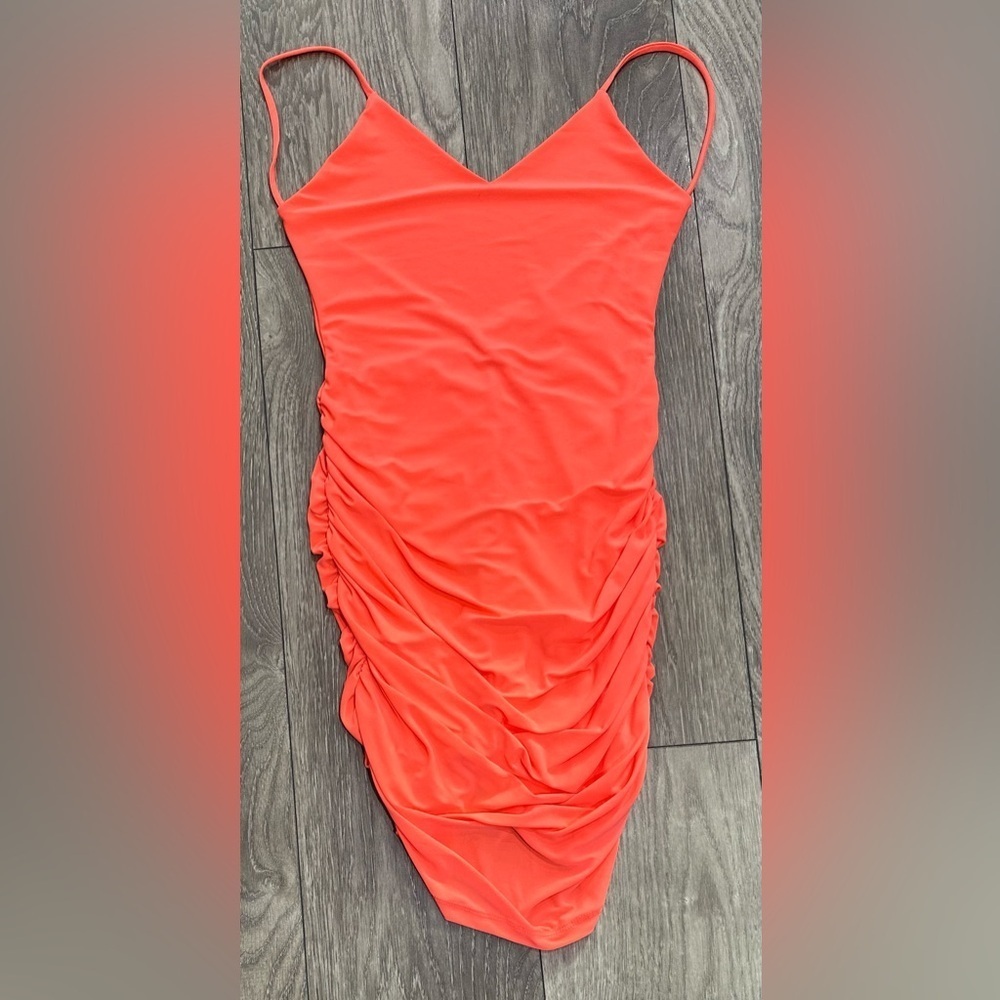 🔥🔥Night Fall V-Neck Mini Dress - Orange 🔥🔥 - Picture 12 of 13